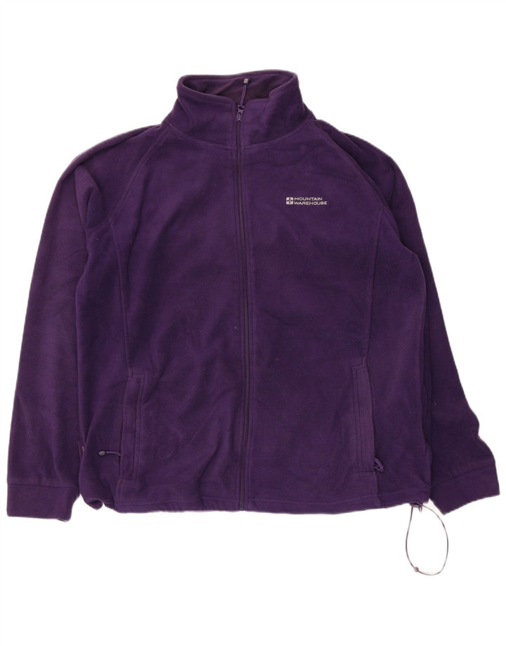 Mountain Warehouse Ženska jakna od flisa UK 16 veliki ljubičasti poliester