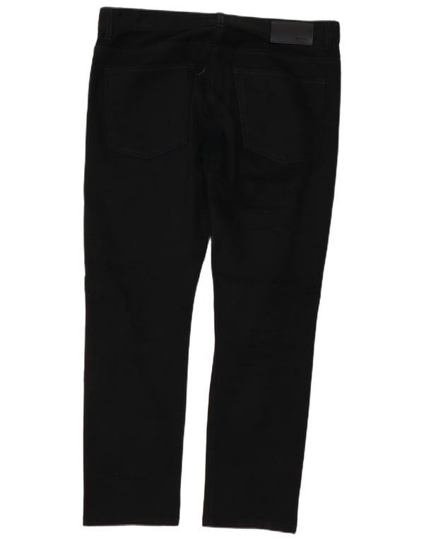 HUGO BOSS Muške ravne traperice W36 L29 crni pamuk