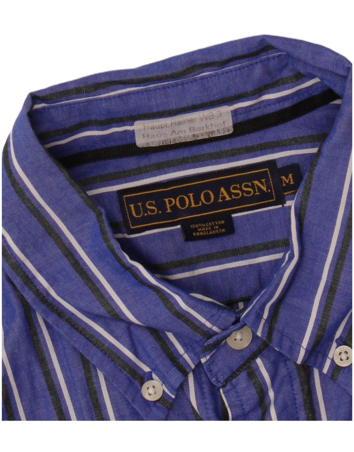 US POLO ASSN. Muška košulja srednje plave pruge, pamuk