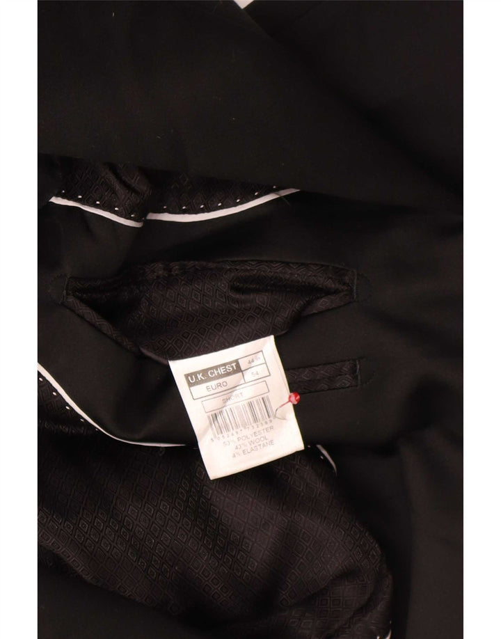 Marks & Spencer muška kratka jakna sako s 2 gumba UK 44 2XL crni poliester