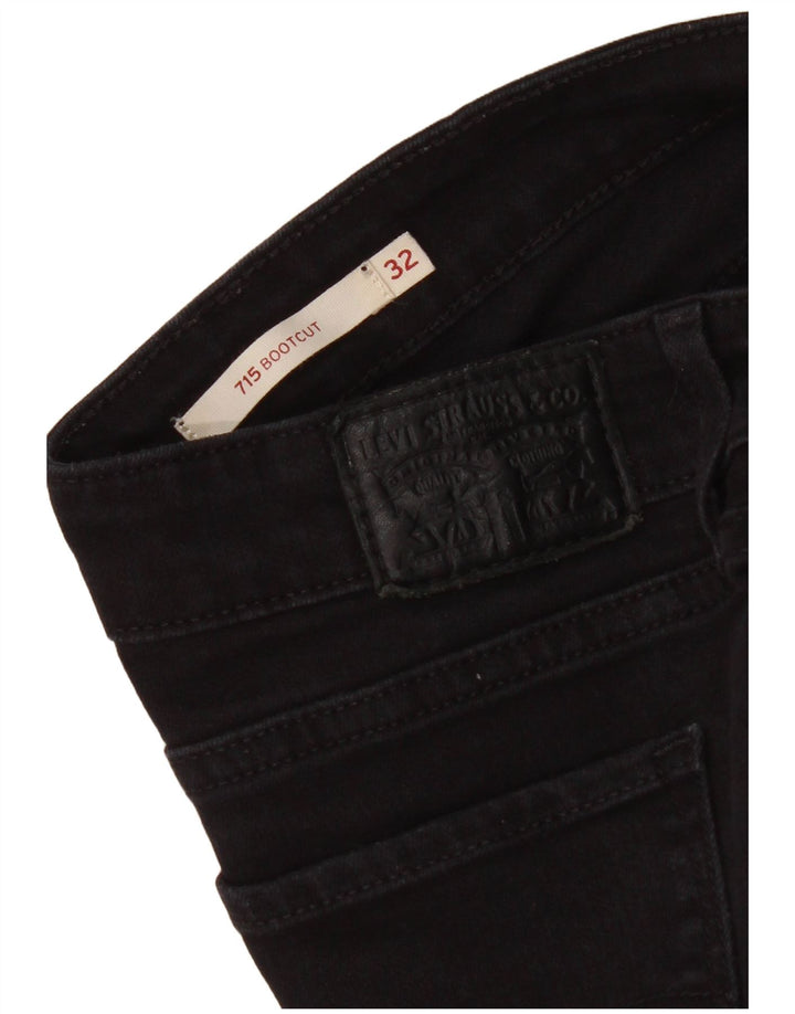 Levi's ženske 715 Bootcut traperice W32 L33 crne