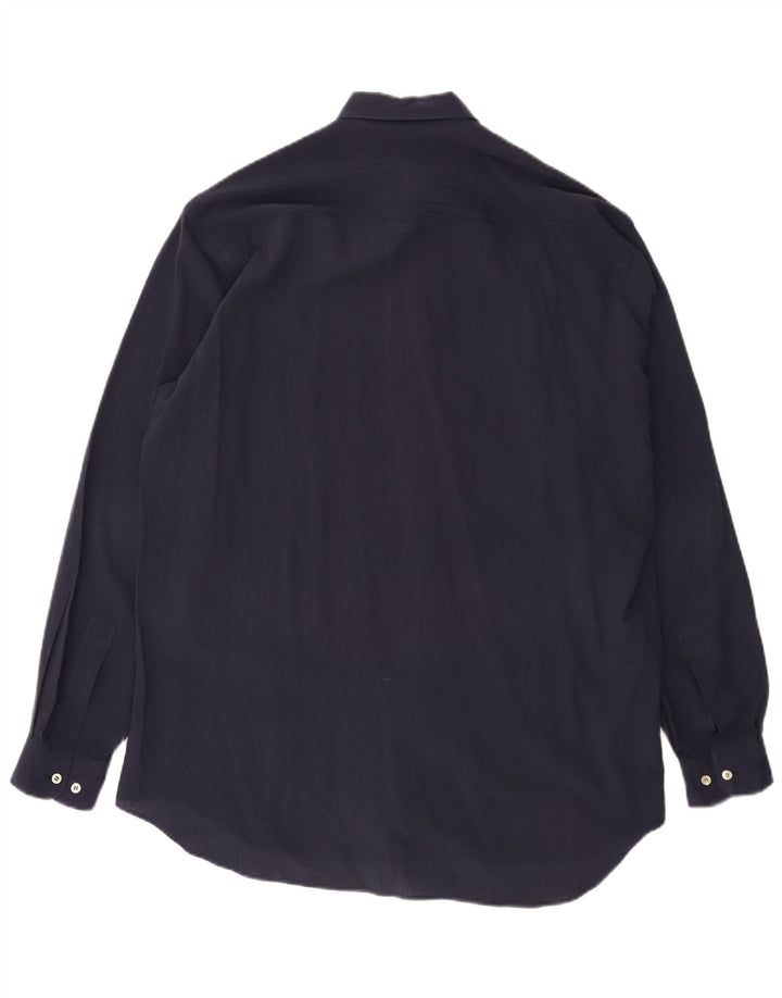 EMPORIO ARMANI Muška široka košulja srednje tamnoplava