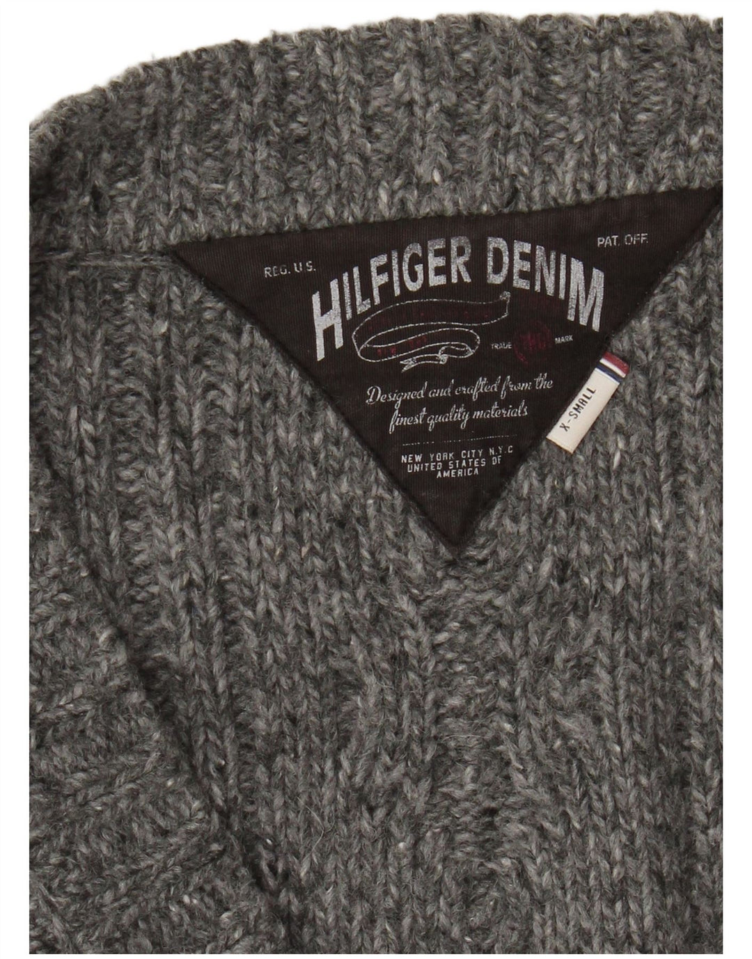 Tommy Hilfiger ženski kardigan džemper UK 8 mali sivi
