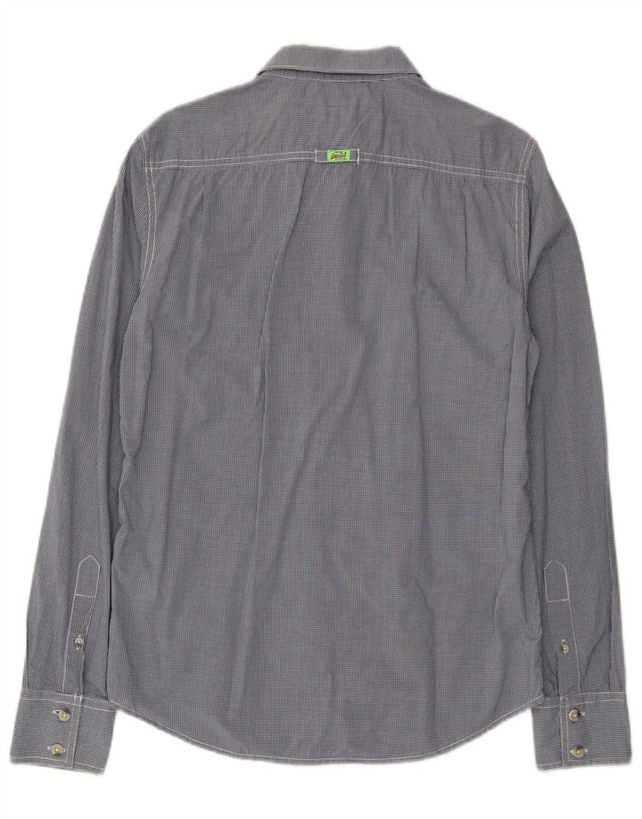 Superdry muška košulja Srednje plavi karirani pamuk