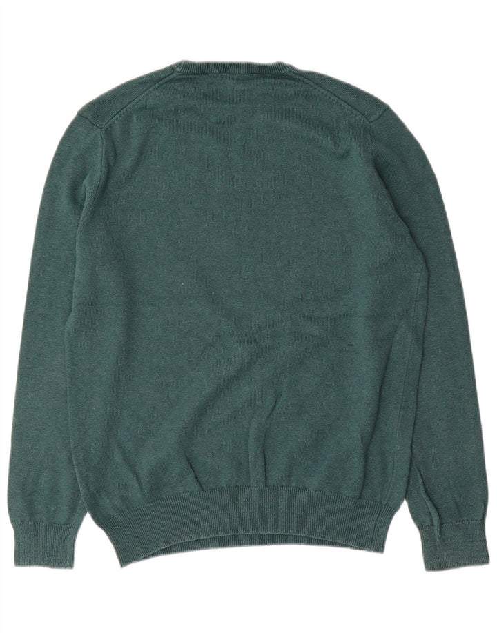 Crew Clothing Muški pulover s ovratnikom Srednje zeleni pamuk