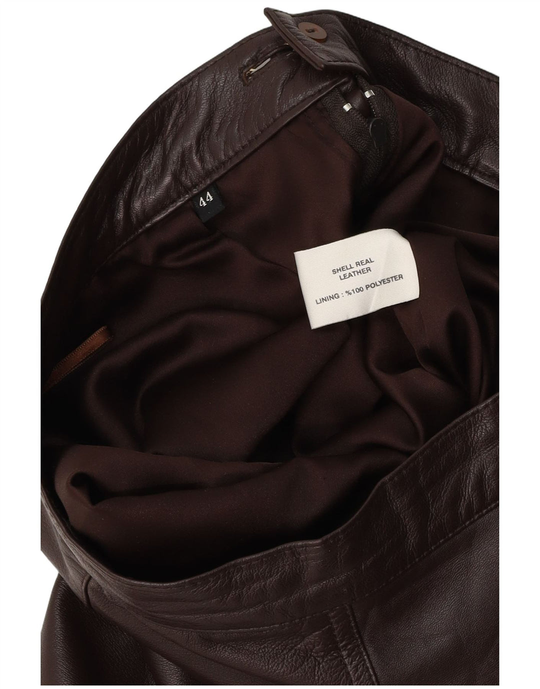 VINTAGE ženska kožna suknja IT 44 srednje veličine W28 smeđa koža