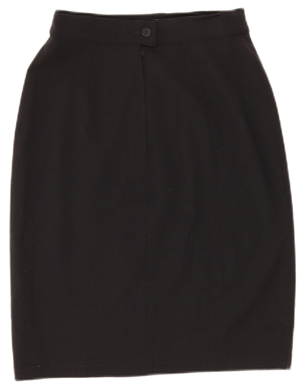 Max Mara ženska pencil suknja visokog struka UK 14 velika W28 crna vuna