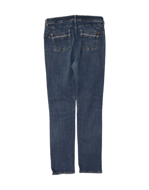 Marks & Spencer Ženske Per Una Slim Jeans UK 12 srednje W28 L30 plavi pamuk
