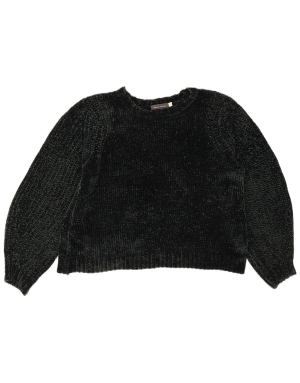MINT VELVET Ženski kratki džemper s veznim izrezom UK 12 Srednji kaki