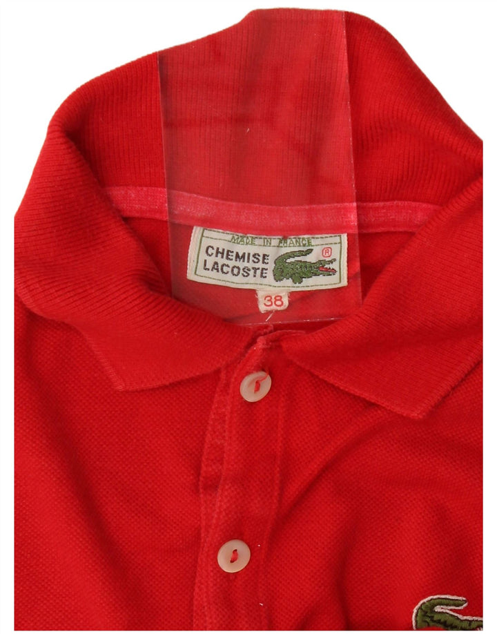 LACOSTE ženska polo majica veličine 38 srednje crvene pamučne boje