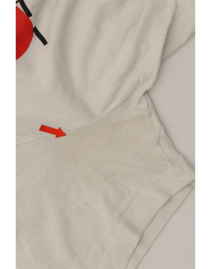 NIKE Mens Graphic T-Shirt Top Medium White Cotton Vintage Nike and Second-Hand Nike from Messina Hembry 