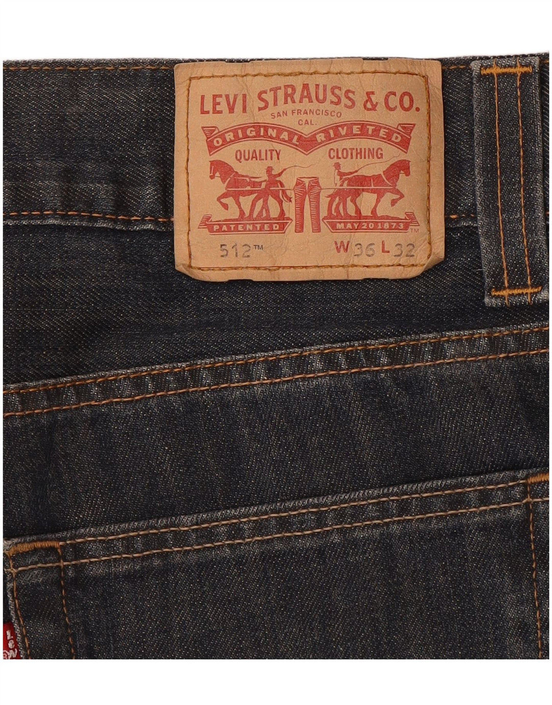 LEVI'S muške 512 Bootcut traperice W36 L32 Plava