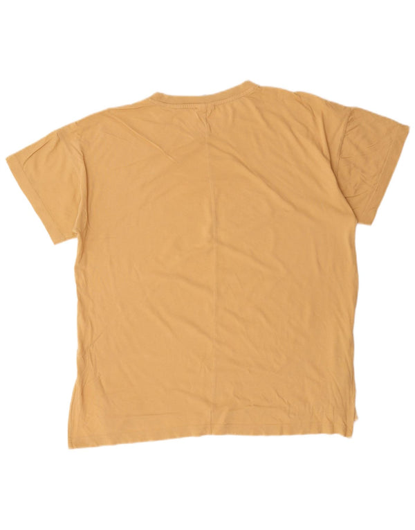 Reebok Ženska grafička majica kratkih rukava UK 20/22 XL Bež pamuk
