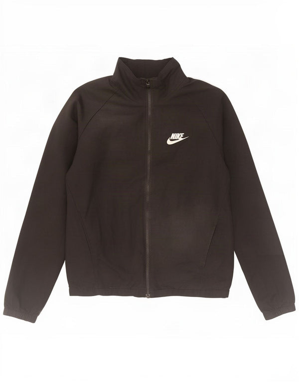 Nike muška gornja jakna trenirke srednje crne boje od poliestera
