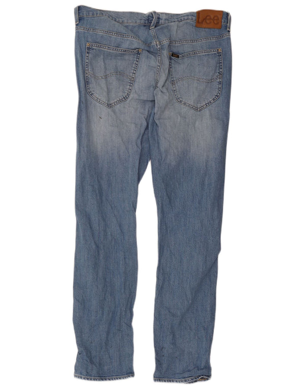Lee Mens Daren Straight Jeans W34 L32 Plavi pamuk