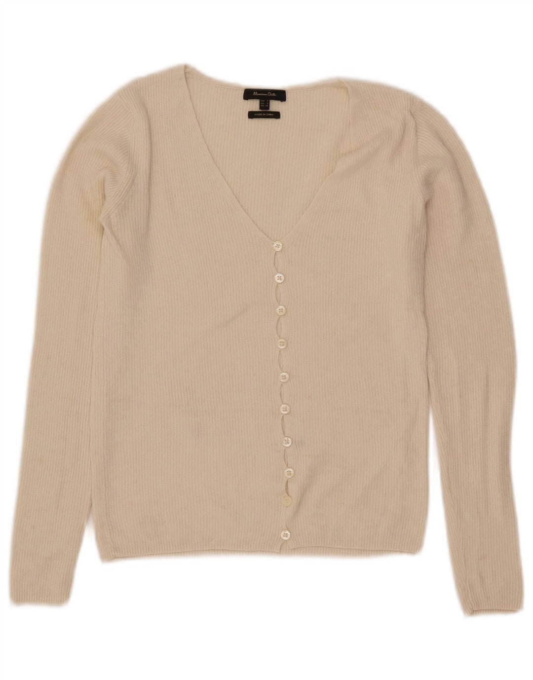 Massimo Dutti ženski kratki kardigan pulover UK 8 Small Off White