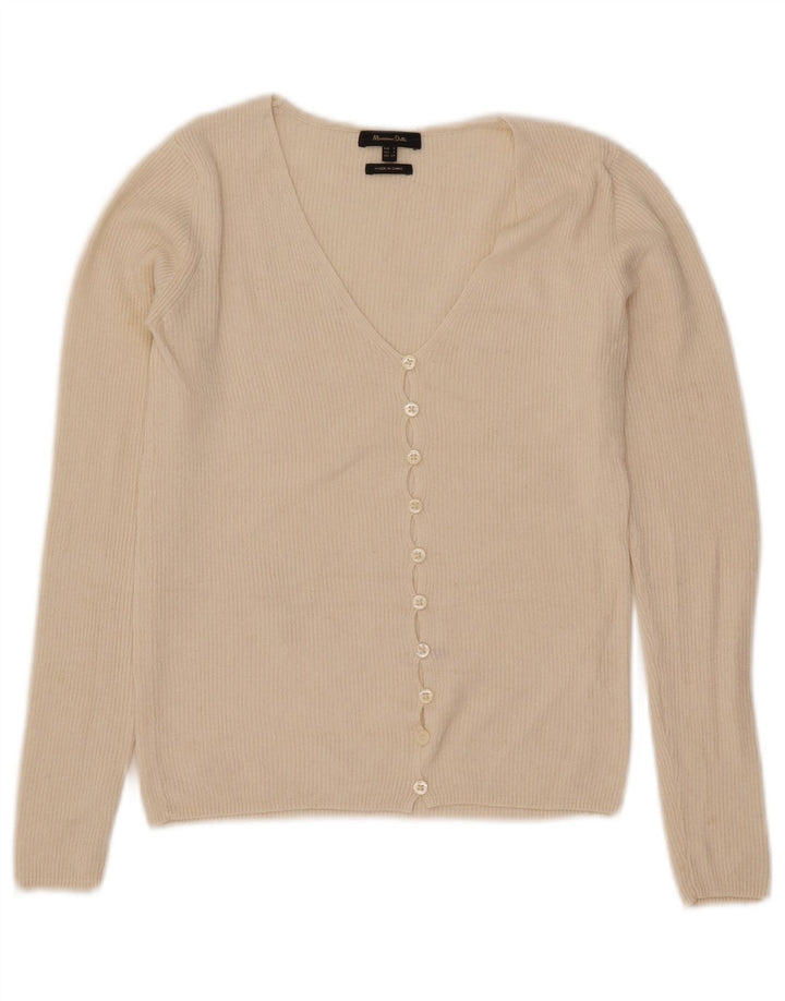 Massimo Dutti ženski kratki kardigan pulover UK 8 Small Off White