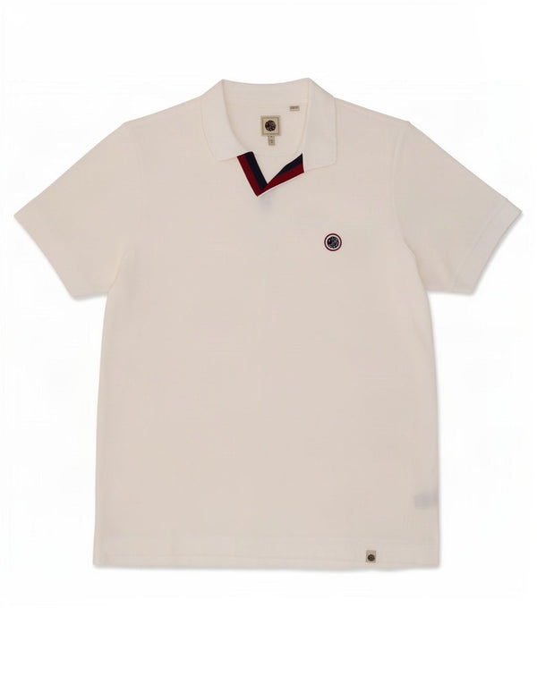 Pretty Green Mens Polo Shirt XL White Cotton