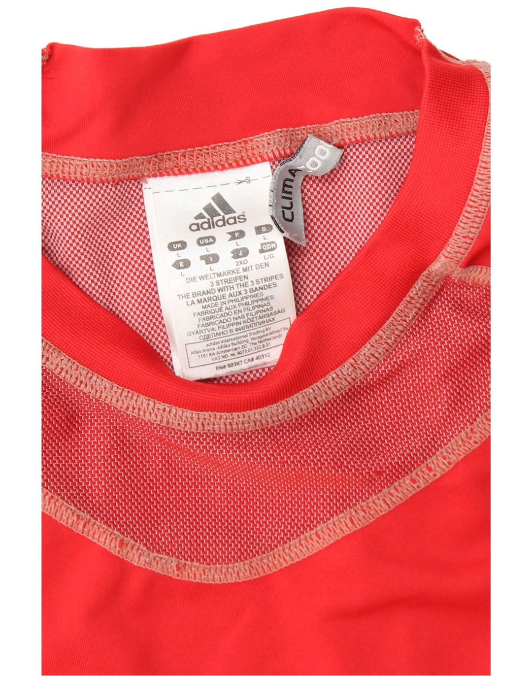 Adidas muška Climacool majica kratkih rukava veliki crveni poliester u boji