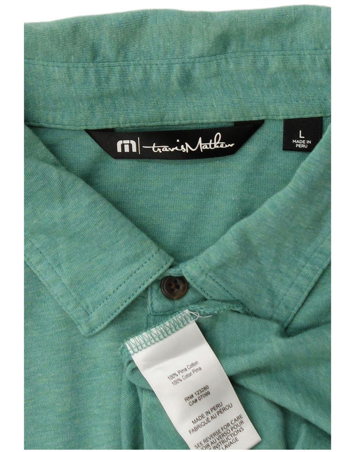 Travis Mathew muška polo majica velika zelena pamuk