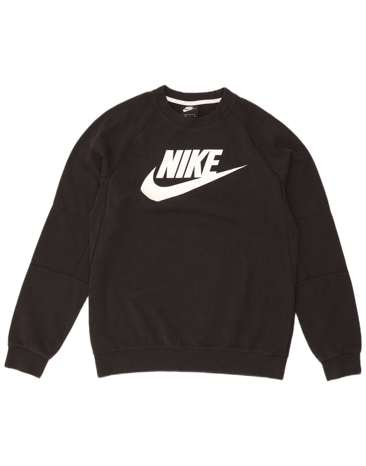 Nike muška trenirka s grafičkim motivima Srednji crni pamuk