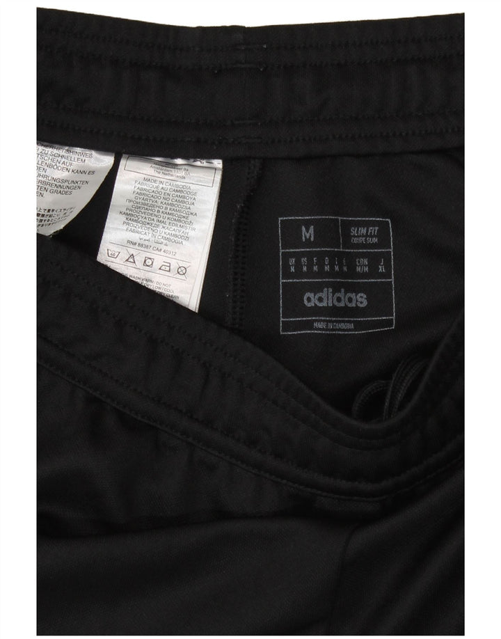 Adidas muške Aeroready Slim Fit hlače od srednje crnog poliestera