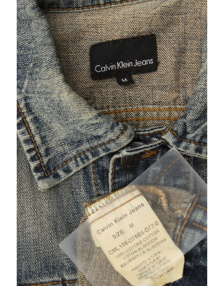 CALVIN KLEIN JEANS Muška traper jakna UK 38 srednje plavi pamuk