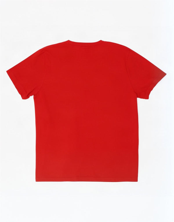 Hollister muška majica s grafičkim motivima XL, crveni pamuk