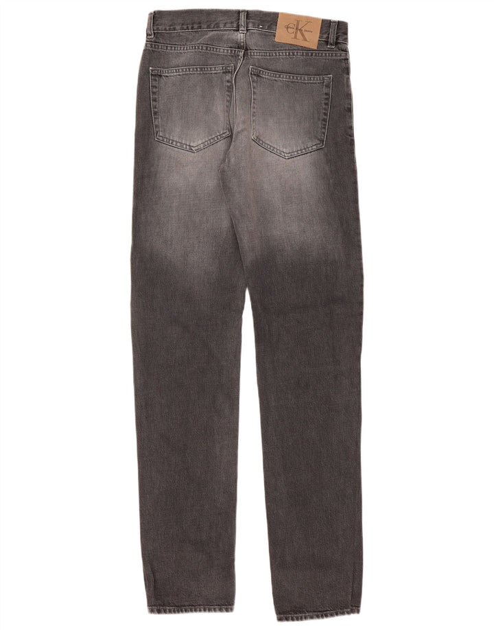 Calvin Klein Muške uske traperice W29 L33 Sivi pamuk