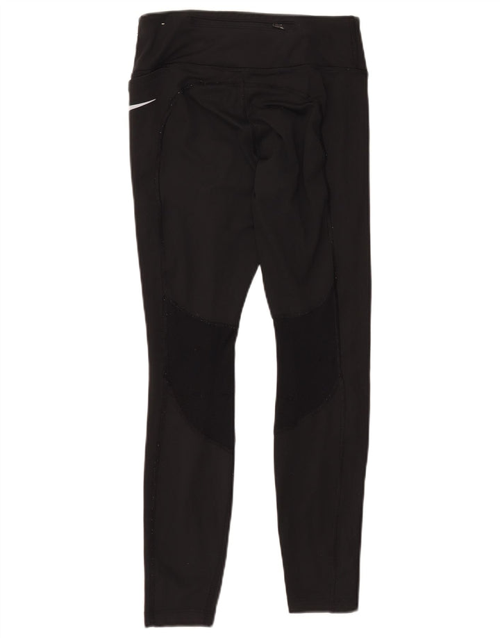 NIKE Ženske Dri Fit Leggings UK 10 Male crne poliesterske