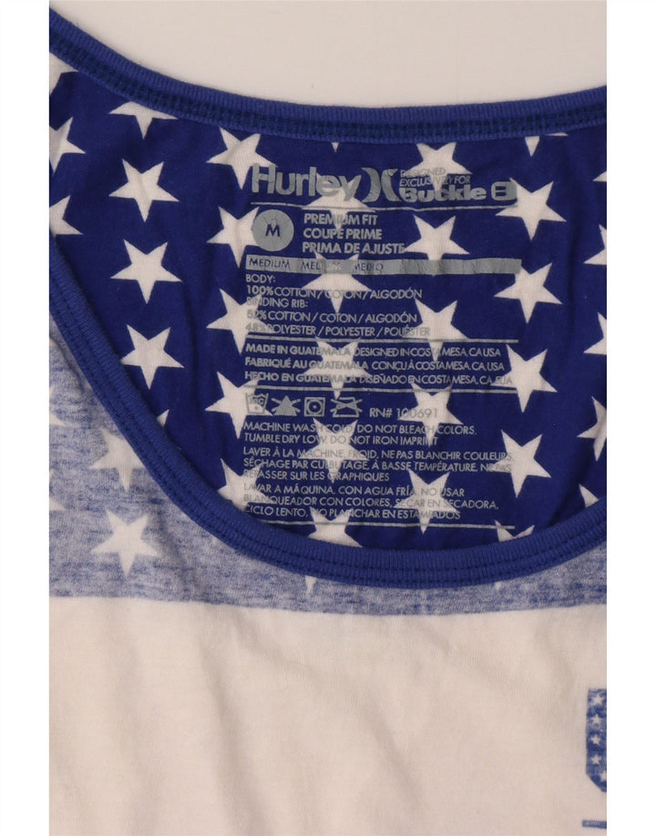 Hurley, ženski gornji dio prsluka s grafičkim motivima, UK 14 srednje ružičaste boje, pamuk