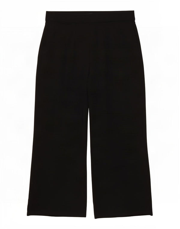 Marks & Spencer ženske ležerne hlače širokog kroja UK 16 Large W34 L28 crne