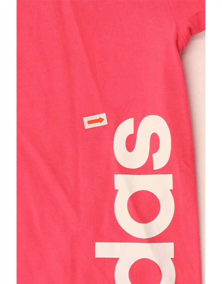 ADIDAS majica kratkih rukava Climalite za djevojčice 13-14 godina, ružičasti pamuk