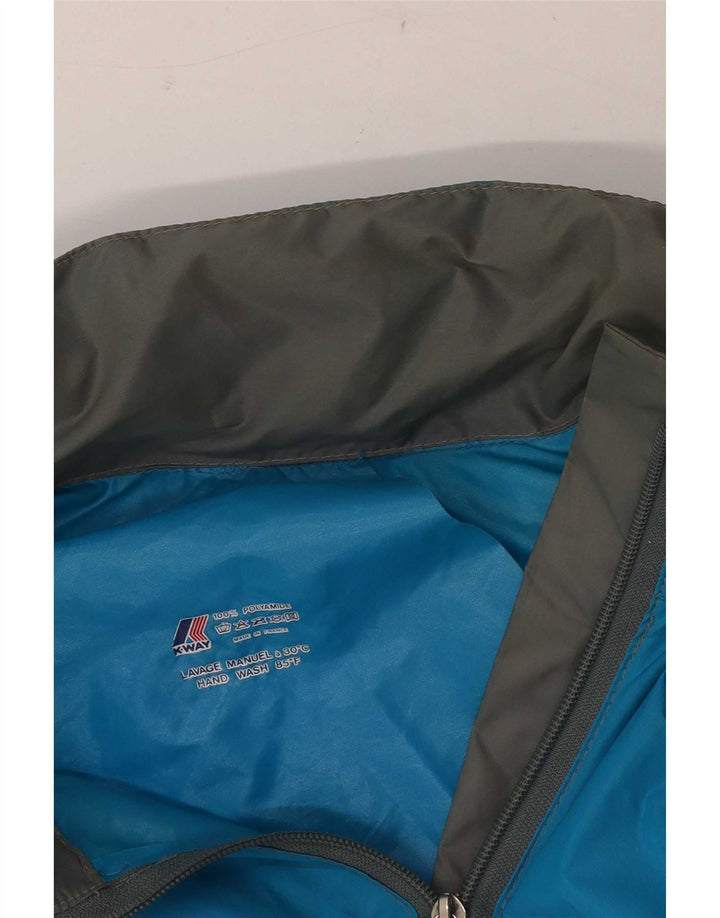 K-Way Muška kišna jakna UK 40 Large Blue Colourblock poliamid