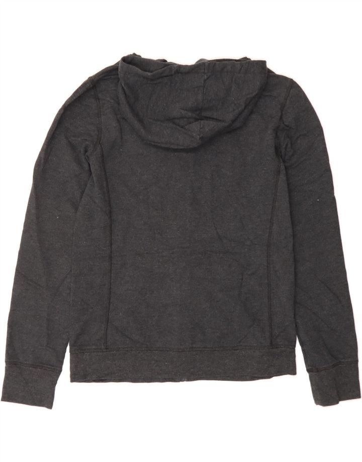 GAP Womens Graphic Zip Hoodie Sweater UK 14 Medium Grey Vintage Gap and Second-Hand Gap from Messina Hembry 