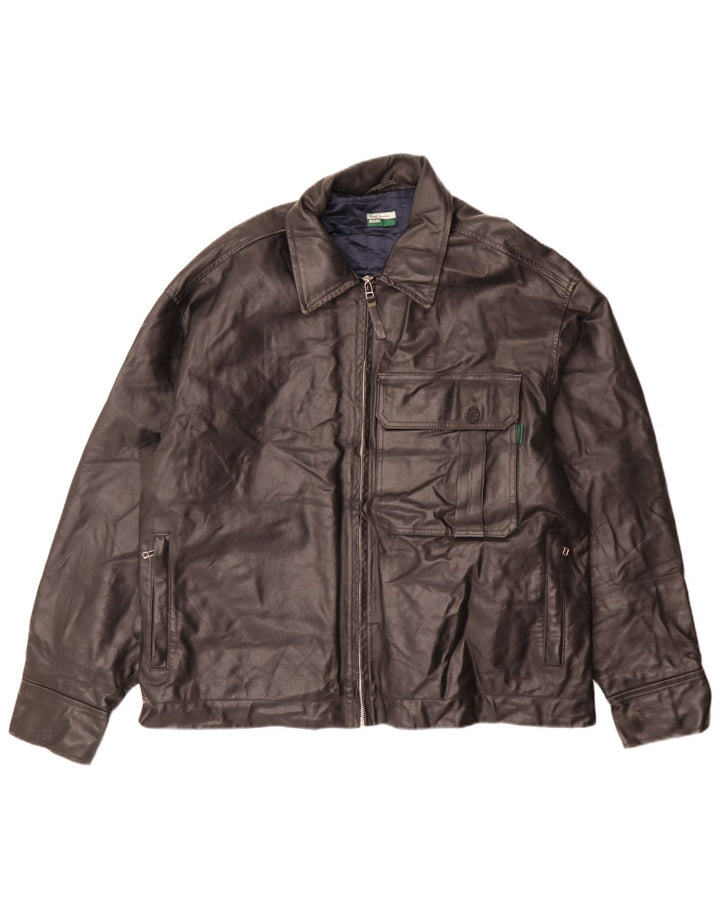 Paul Smith muška kožna jakna UK 42 XL crna