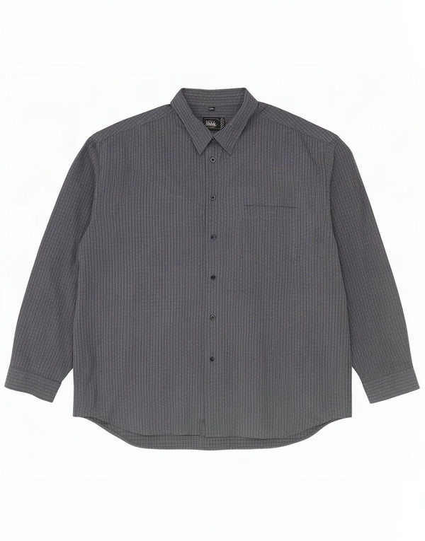 Woodpecker muška košulja veličina 43/44 17 1/2 XL sivi karirani pamuk