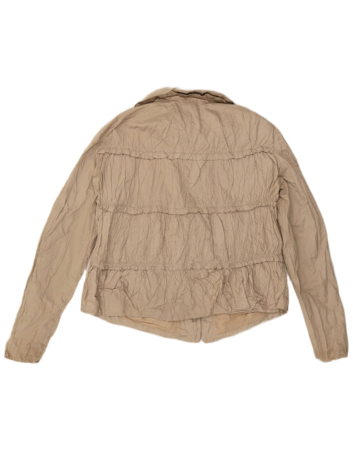 Zara ženska bomber jakna UK 14 Large Beige Cotton