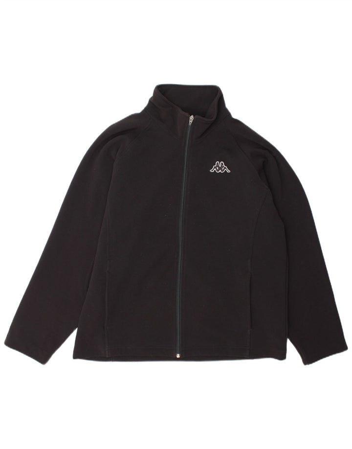 Kappa ženska gornja jakna trenirke UK 18 XL crni poliester