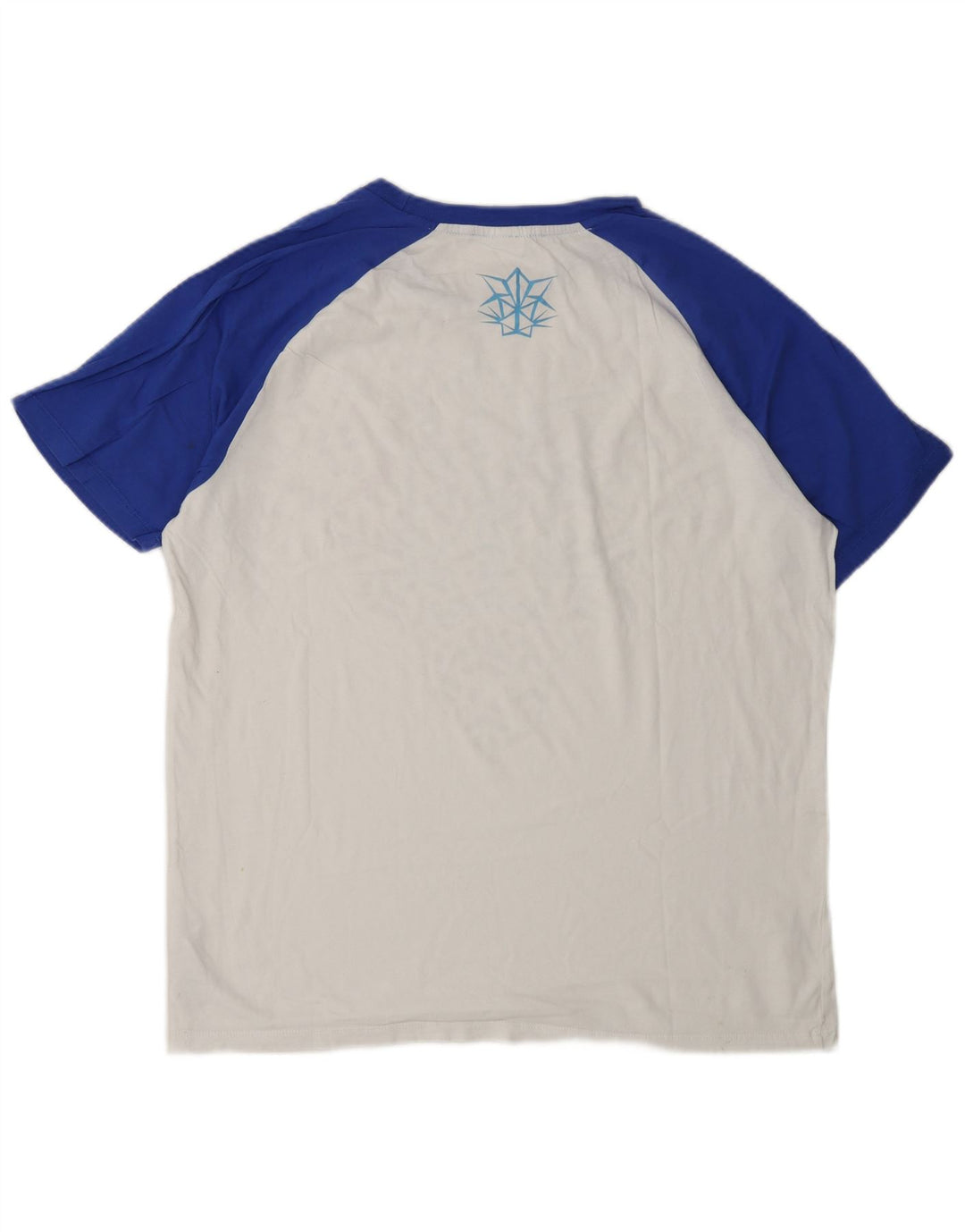 ARENA Mens Graphic T-Shirt Top Medium White Colourblock Cotton