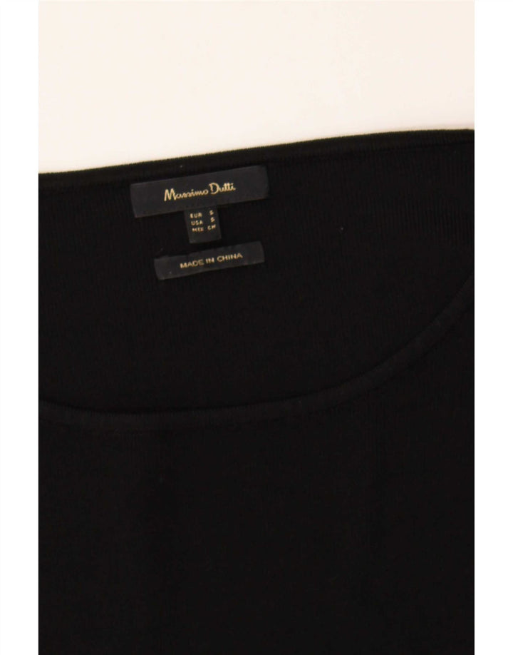 Massimo Dutti ženski džemper s veznim izrezom UK 10 Mali crni