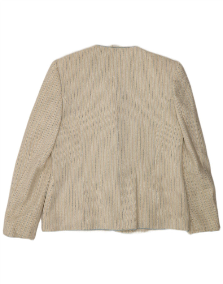 Vintage ženski sako s 5 gumba IT 48 XL na bijele pruge