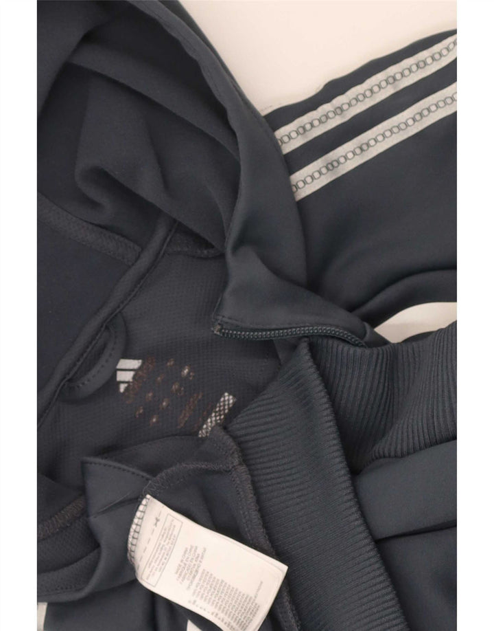 Adidas muška pulover s kapuljačom Climalite, veliki sivi poliester u boji