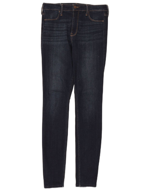 Ženske jegging traperice visokog struka Hollister US 7 srednje W28 L30 tamnoplave