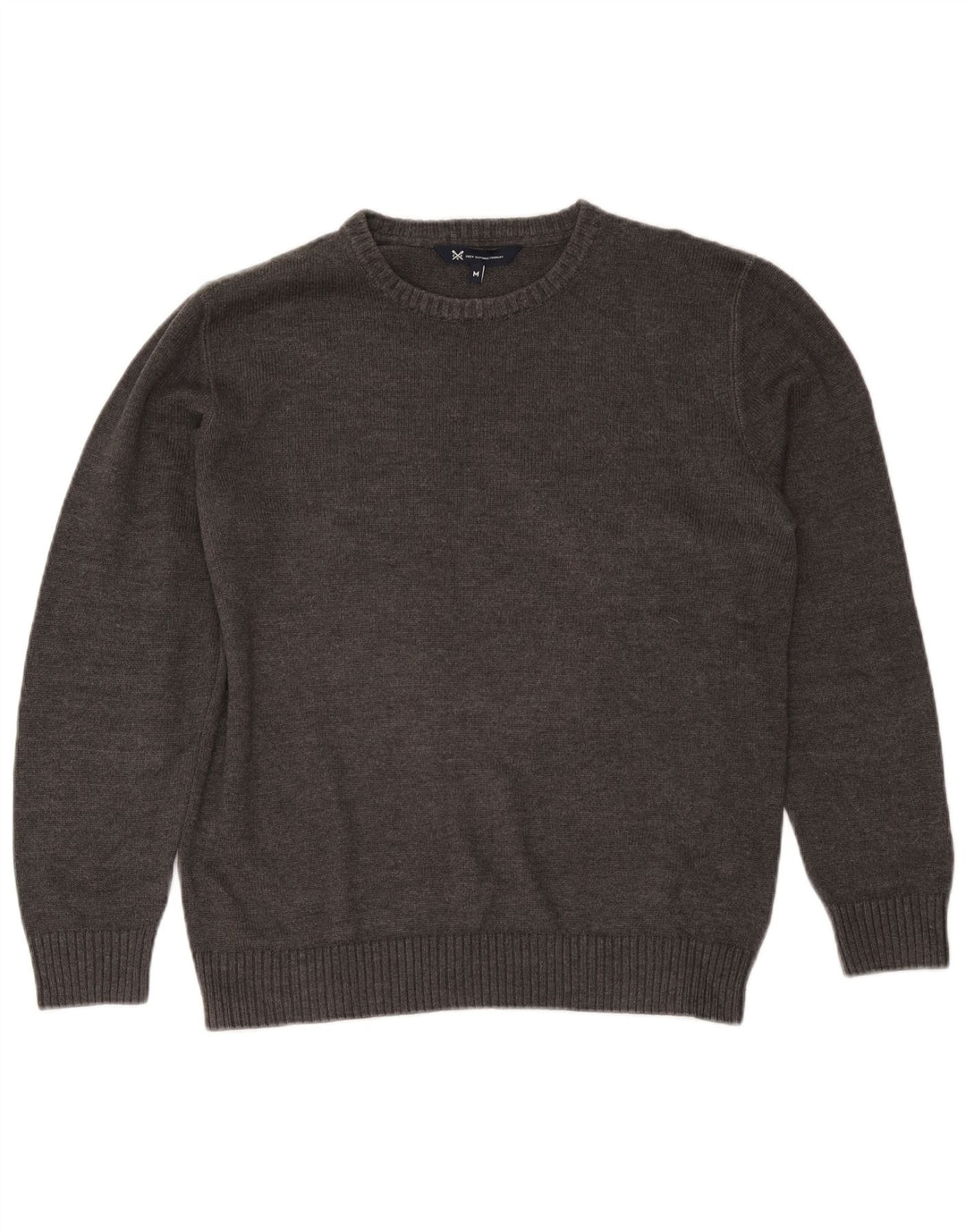 Crew Clothing Muški džemper s ovratnikom Srednje sivi pamuk