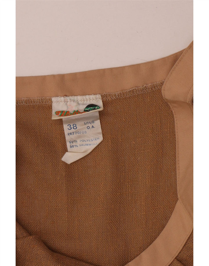 Vintage ženska slip haljina EU 38 srednje bež poliester