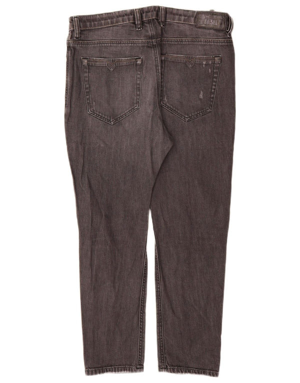 Diesel muške Boyfriend skraćene traperice niskog struka W28 L25 sive