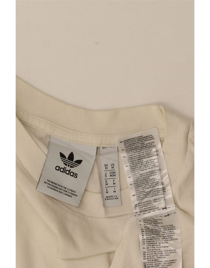ADIDAS muška majica kratkih rukava s grafičkim motivima, srednji bijeli pamuk
