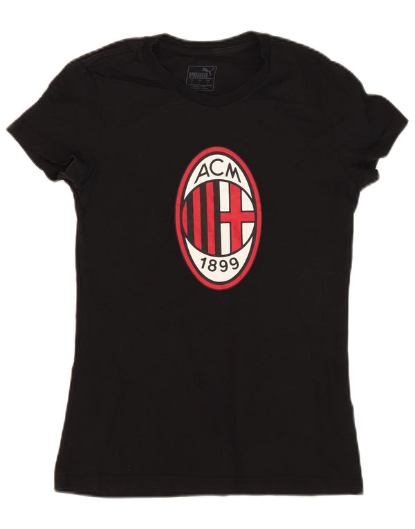 PUMA ženska majica kratkih rukava AC Milan Graphic Top UK 10 Mala crna pamuk