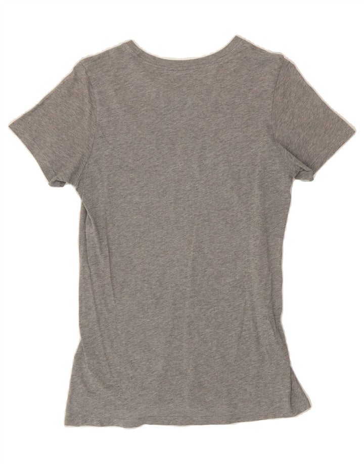 NIKE Womens Graphic T-Shirt Top UK 12 Medium Grey Cotton Vintage Nike and Second-Hand Nike from Messina Hembry 
